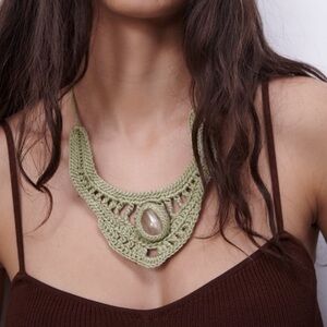 Zara Boho Crochet Necklace